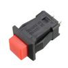 sourcing map 12mm Mounting Hole Red Square Latching Push Button Switch SPST NO 10pcs