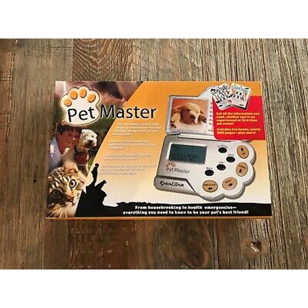 Pet Master by Excalibur Handheld Electronic Journal Reminders Medical Records