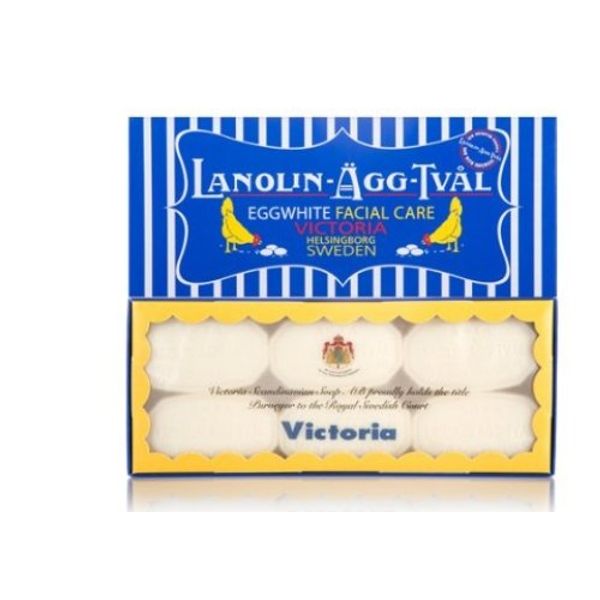 Victoria Egg White Soap, 1.8 oz (50 g) x 6 Pieces x 2 Sets