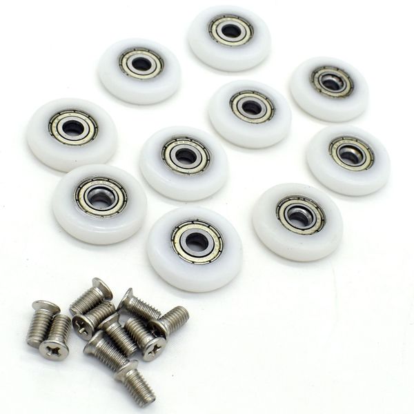 10 x Replacement Shower Door Rollers/Runners/Wheels 22mm by YuanQian