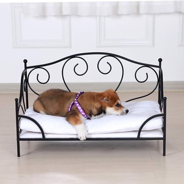 Pet Bed/Pet Sofa with Iron Frame/Bed for Dogs with Detachable Cushion/Comfortabl