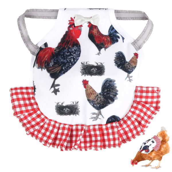 PETKNOWS Standard Chicken Saddle, Hen Apron with Elastic Straps, Suit for Small, Medium and Large Hens, Hen Care Accessories