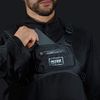 MVRK Water Resistant Chest Pack - Minimalist Running Pack For Workouts, Running Phone Holder With Extra Storage, Lightweight Running Vest, Running Backpack (Black)