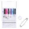 Hestya 2 Boxes (20 Pieces) Pre Threaded Needle Kit Assorted Color (White Box)