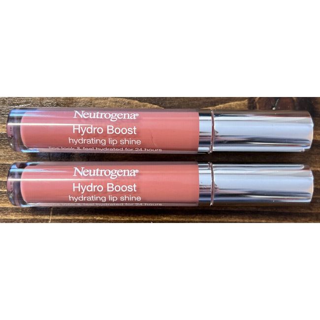 ⭐ LOT OF 2 ⭐ Neutrogena Hydro Boost Moisturizing 20 BERRY BROWN  Lip Shine Gloss