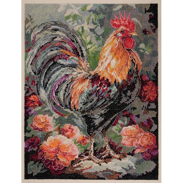 Cross-stitch kit - The Rooster in the Yard AH-268