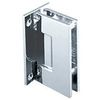 CRL Geneva 037 Series Chrome Wall Mount Full Back Plate Standard Hinge