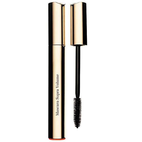 Clarins Supra Volume, Mascara, Award Winning, Volumizing, Lengthening, Double Volume Effect,Visibly Thickens & Smoothes Lashes,Clump-Free and Smudge-Proof,Long-Wearing,01-Black, 0.20 Fl Oz(Pack of 1)