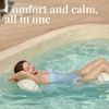 Arakhan Water Hammock Float – Inflatable Pool Lounge for Adults, Soft & Lightweight (Flower)