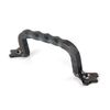VAN DYKE'S RESTORERS Rustic Hand Forged Metal Twisted Grip Handle Pull - Black Powder Coat, 6"