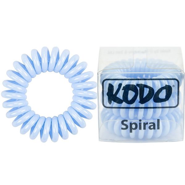 Kodo Baby Blue Spiral Hair Bobble Pack of 3, Pain Free Hair Band, Reduces Split Ends by Kodo