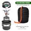 8pcs Camping Cookware Mess Kit Camping Pot And Pan Set With Mini Backpacking Sto