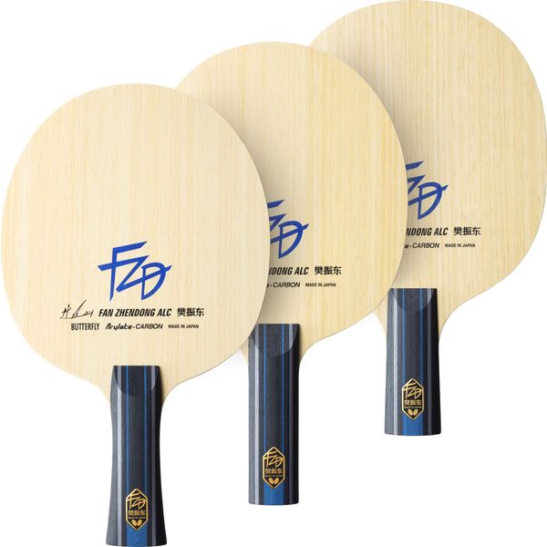 Butterfly Table Tennis Racket Fan Zhindong ALC-FL Attack Shake 37221 Blade Size: 6.2 x 5.9 inches (157 x 150 mm) (Regular)