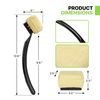 Barbecue Cleaning Brush Kitchen Outdoor Grill Cleaner w/Replaceable Head Black