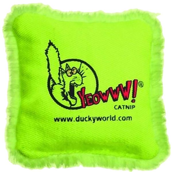 Yeowww Pillow Refills Catnip Toy, Green