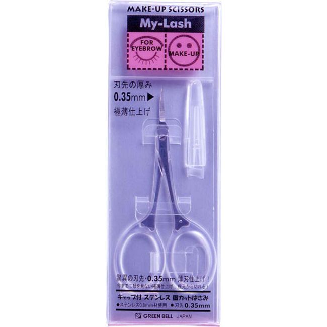 Mail delivery Green Bell GREENBELLMI-217 Stainless steel eyebrow cutting scissors with cap JAN:4972525513302 &lt;Other small scissors&gt;