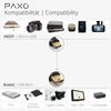 1 m OTG USB Connection Cable, Micro USB to Mini USB Cable, Charges USB Mini Devices, Data Cable, Charging Cable, USB 2.0, Black