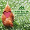 Hen Saver Single Strap Chicken Apron/Saddle, X-Large, Awareness Pink