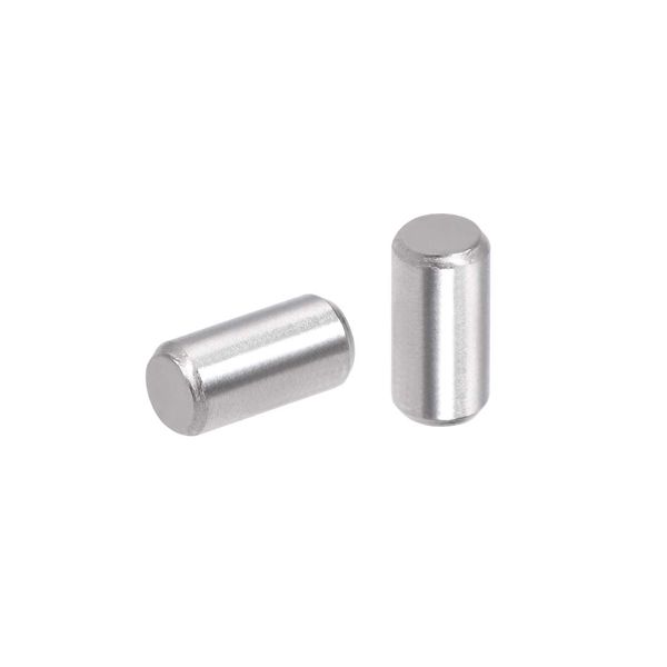 sourcing map 50Pcs 3mm x 6mm Dowel Pin 304 Stainless Steel Shelf Pegs Support Shelves Silver Tone