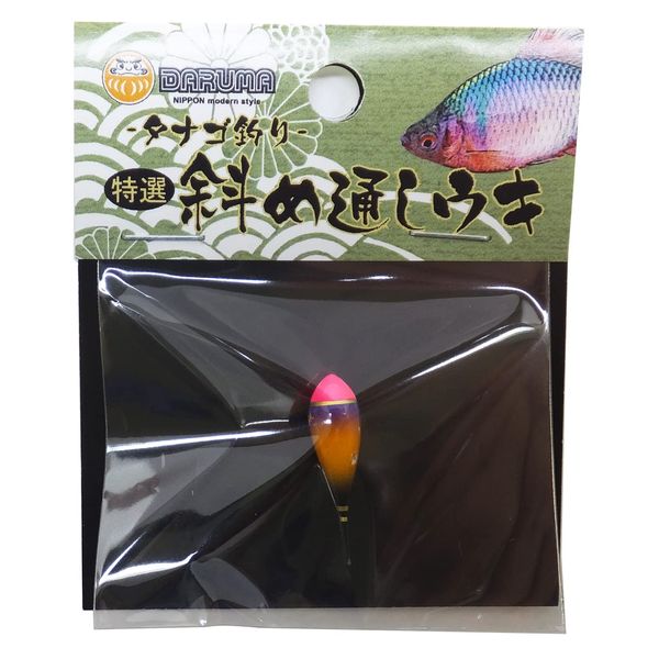 Daruma Fishing Specialized Diagonal Fishing Float Very Small Rin Peach