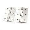 uxcell 65mm Long Silver Tone Hardware Door Hinge Rigid Hinges