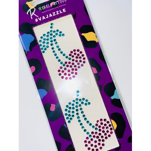 Rebel Tattoos Rebel Tattoo, Vajazzle Jewels Stones, Vajazzle stickers, Body Sexy Crystal for Festive Glow-Up,Transfer Tattoo for New Year and home Parties,Set of Body Crystal(Red Cherry)