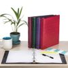 11x8.5 Binder Lanai Fiberboard Panel Featuring a 1" Round Ring -Purple