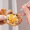 20 Pieces Stainless Steel Seafood Forks Picks- Silver
