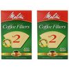 Melitta Cone Coffee Filter #2 - Natural Brown 100 Count (2 Pack)