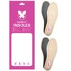 2 Pairs Premium Leather Insole Comfortable Shoe Pads, Mens or Womens Breathable Shock Absorber Insoles (EU 39-40-2 Pair)