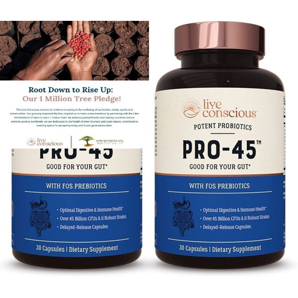 PRO45: Probiotic Formula, 45 Billion CFU, 11 60 Count (Pack of 2) 