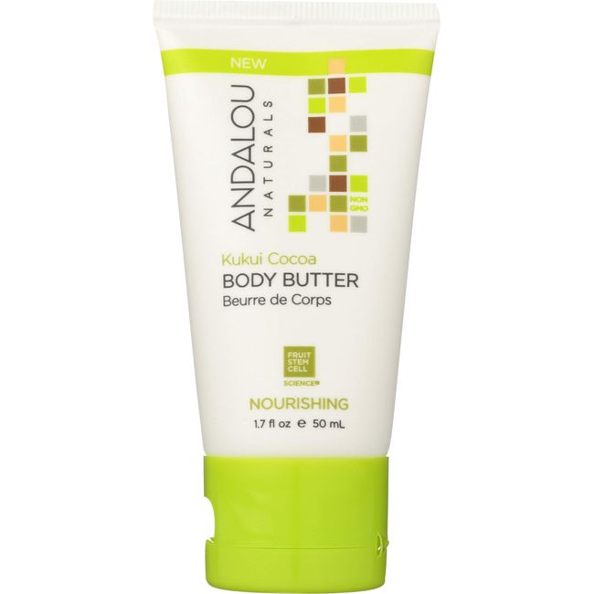 Andalou Naturals Kukui Cocoa Nourishing Body Butter, 50 ML