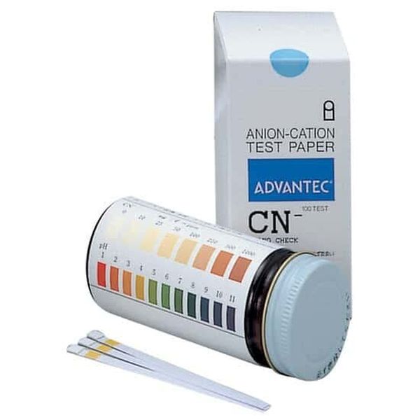 Advantec 5920124 07030100 Test Strips, Cyanogen Check (Cyanide Cn-), 0 to 1000 P