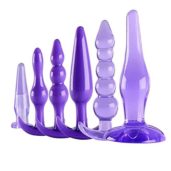 6 Style Clear Super Soft Purple Jelly Silicone Expansion Items Kit