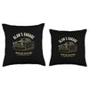 Alan's Garage Hotrod Classic Car Personalized Design Throw Pillow