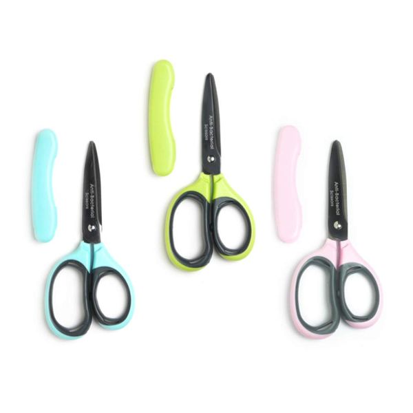 SiTRA 1133919 Antibacterial Mini Baby Food Nursing Care Scissors, Light Blue, Yellow-Green, Pink (Set of 3)