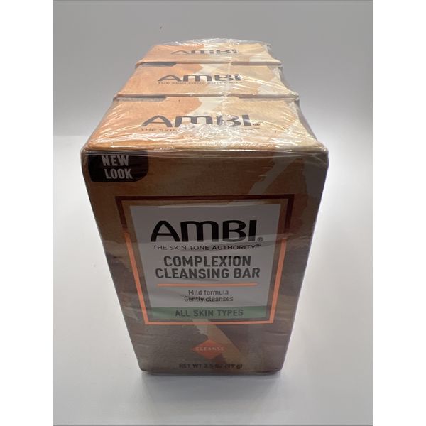 (3 Pack) Ambi Complexion Cleansing Bar All Skin Types Mild Formula