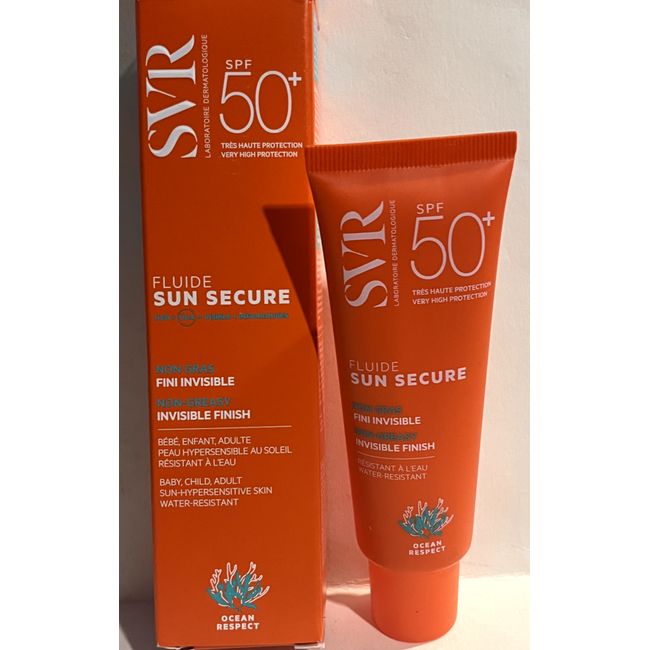 SVR Laboratoires SUN SECURE Dry Touch Fluid SPF50+ 50ml Light Invisible Finish