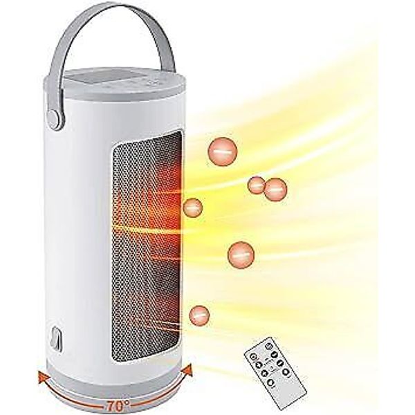 SPACE HEATER 1500W/750W ELECTRIC PORTABLE OSCILLATING CERAMIC BUILT-IN TIMER