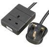 Pro Elec - Single Socket Extension Lead, 3m Black