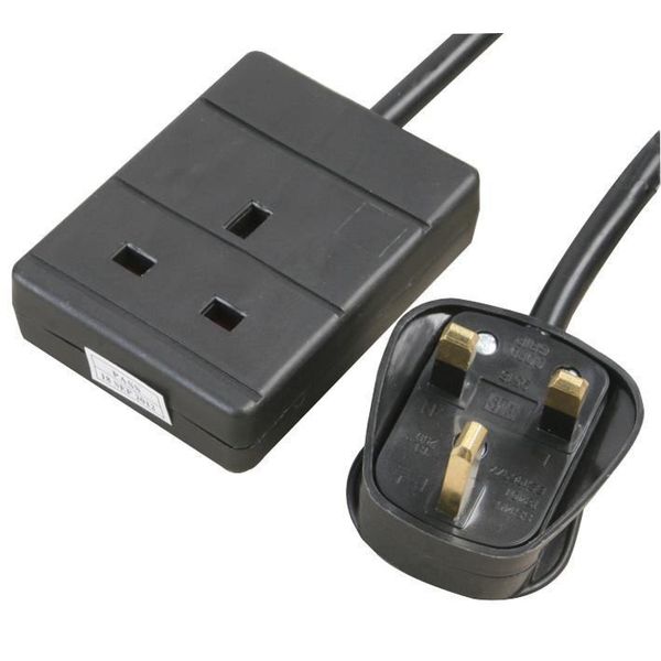 Pro Elec - Single Socket Extension Lead, 3m Black