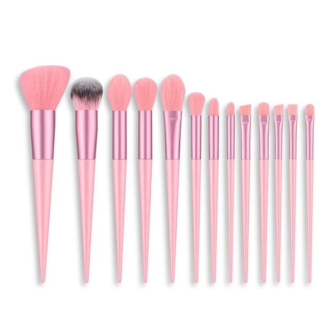 Lip Palette Cosmetics Foundation Blush Powder Eyeshadow Kabuki Blending Makeup Brushes Beauty Tools 13 Piece Fluffy Set