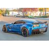 HYDRO-DIPPED CARBON FIBER Rear Bumper Diffuser Fin Pair For 14-19 Corvette C7