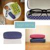 LAGO TERRA Easy-Open Spotted Hard Shell Glasses Case - Midnight Spot