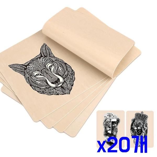 High quality beginner artificial skin for tattoo practice x20 Semi-permanent tattoo learning supplies ink transfer paper semi-permanent rubber plate eyebrow