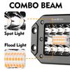 EverBrite 2PC 48W Led Light Pod Flush Mount Spot Flood White Amber Strobe 6 Mode