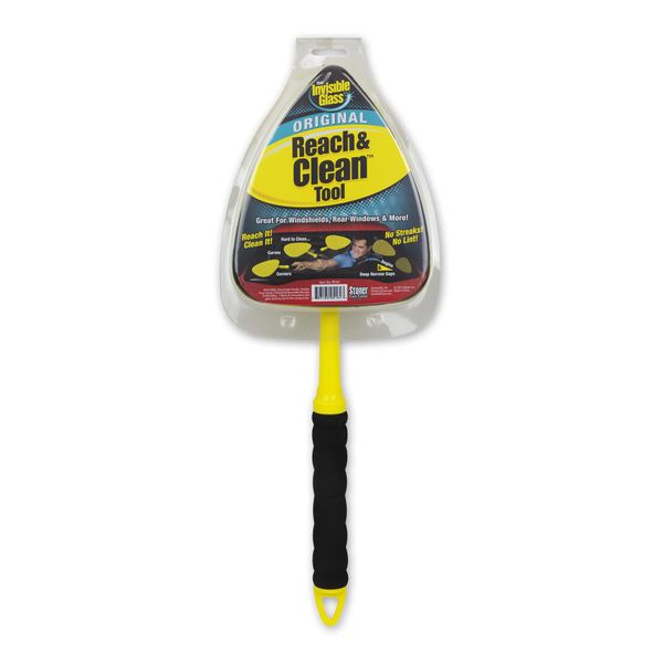 Invisible Glass 95161 Reach and Clean Tool (1-Piece) - Window Wand Glass Cleaning Tool for Windshields, Cleaner for Auto Glass, Hard-to-Reach Places