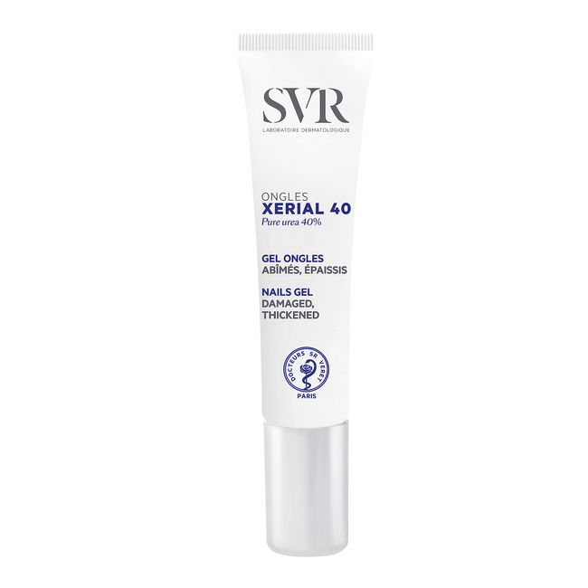 SVR XERIAL 40 - Brush-On Nail Repairing Treatment for Ridged, Hardened, Thick, Flaking and Peeling Nails, 10ml