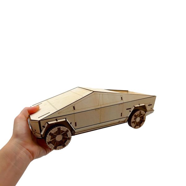 3D Wooden Pickup Truck Model Kit - Unique Collectible for Adults - Ideal Desk Toy and Display Gift for Kids