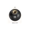 sourcing map 6Pcs Threaded Ball Knobs, M5 Female Thread Thermoset Ball Knob 0.78'' Dia Black Round Operation Ball Handles with Copper Insert for Machine Handle Tool Replacement
